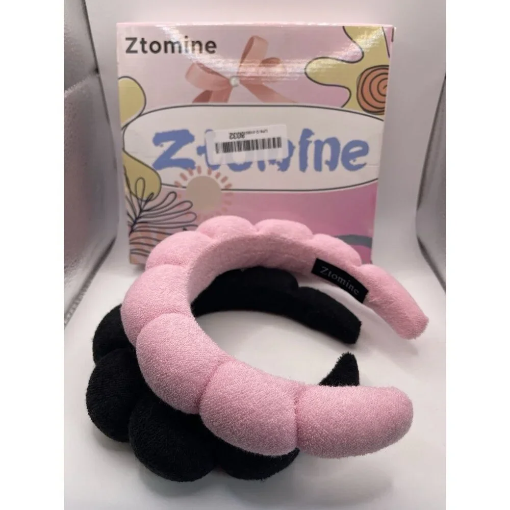 Headbands for Women Christmas Padded‎ Fabric Hair Bands Wide Make Up Set Spa